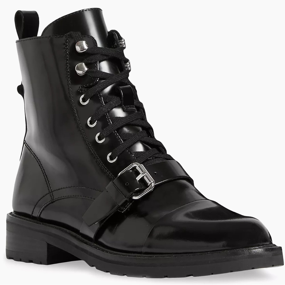 AllSaints Donita Leather Lug-Sole Boots